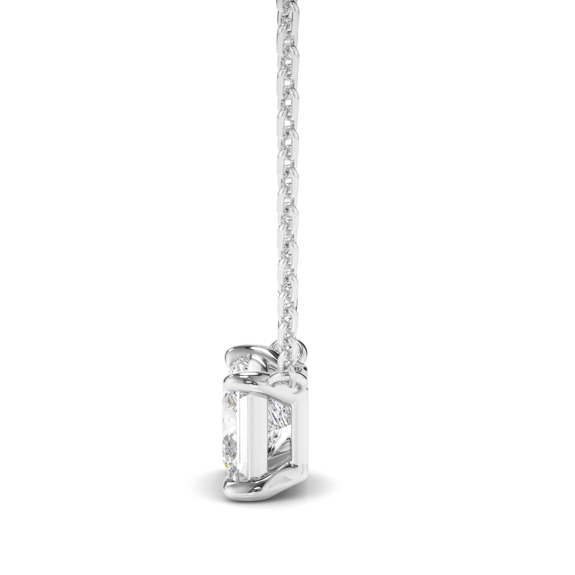 Princess Cut Diamond Necklet