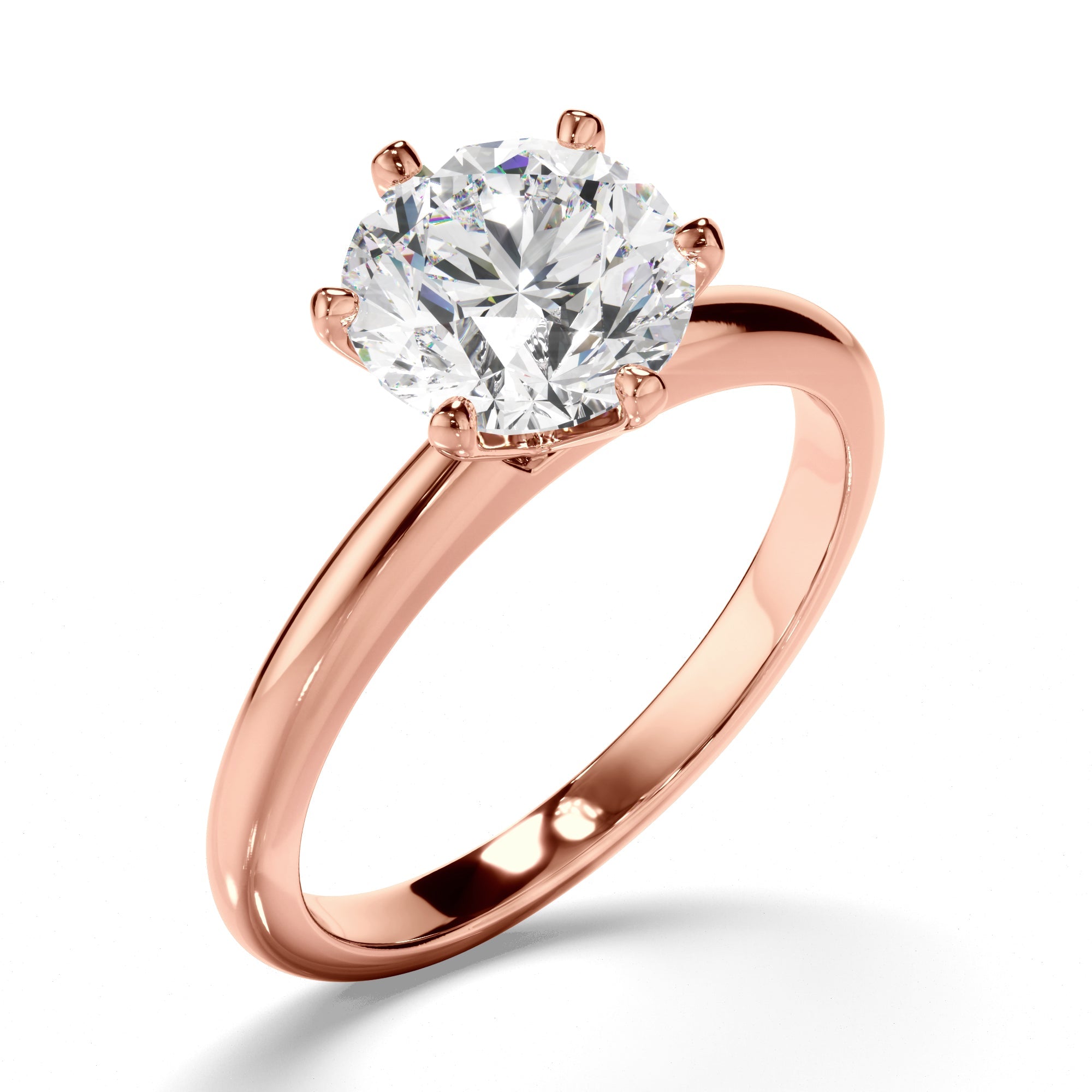 Round Brilliant Cut Diamond Solitaire Engagement Ring