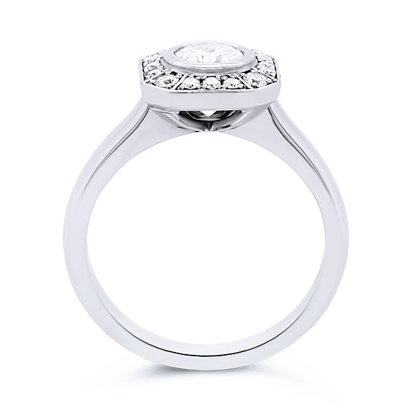 18ct 0.67ct Art Deco-Inspired Diamond Ring