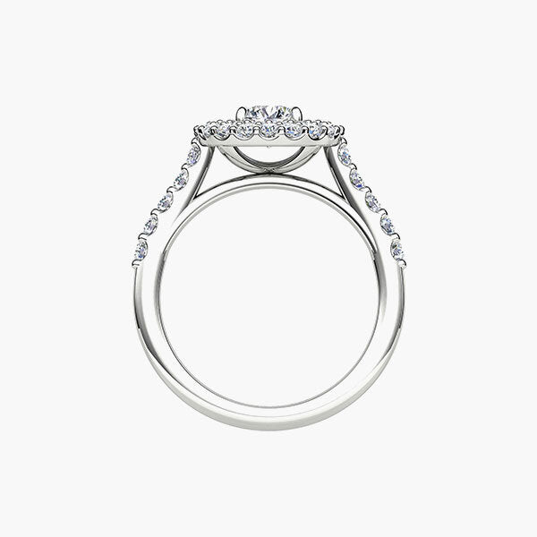 18ct 0.75ct Aurora®-Cut Diamond Double Halo Ring