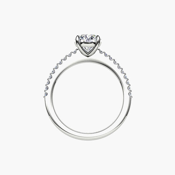 18ct 0.88ct Aurora®-Cut Diamond Accent Solitaire