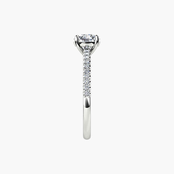 18ct 0.88ct Aurora®-Cut Diamond Accent Solitaire