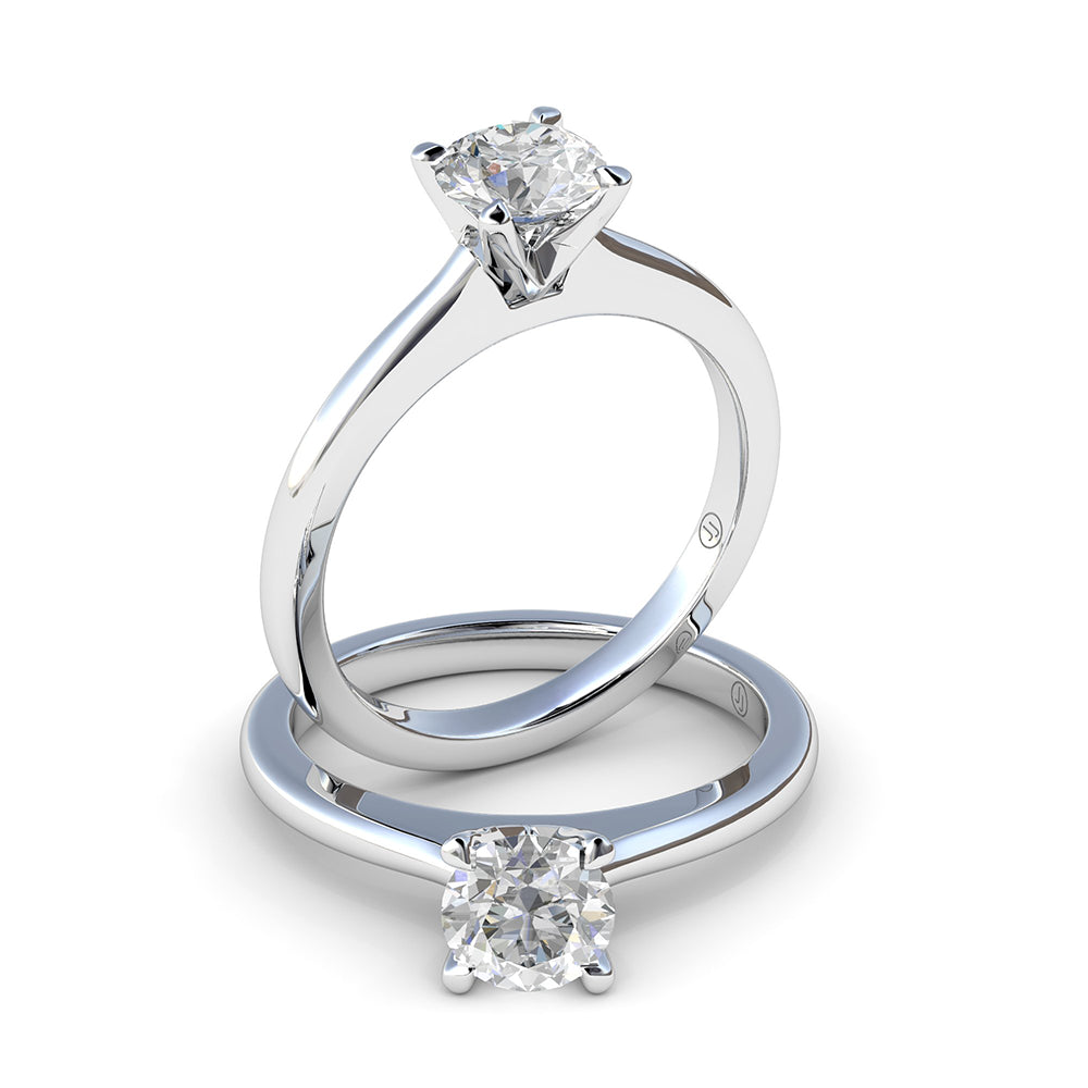 Elsa Four Claw Diamond Solitaire Engagement Ring