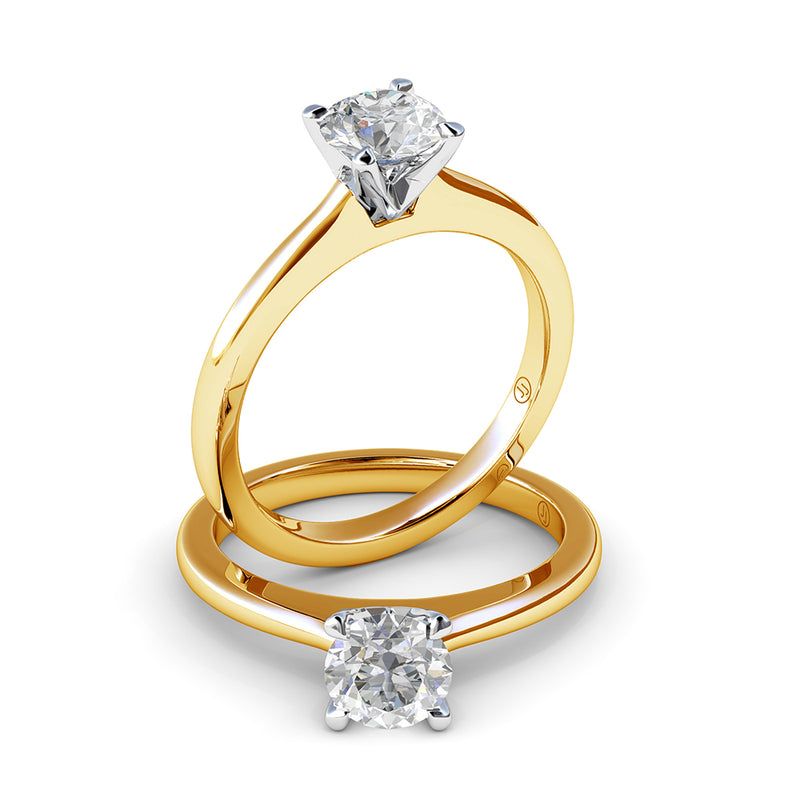 Elsa Four Claw Diamond Solitaire Engagement Ring