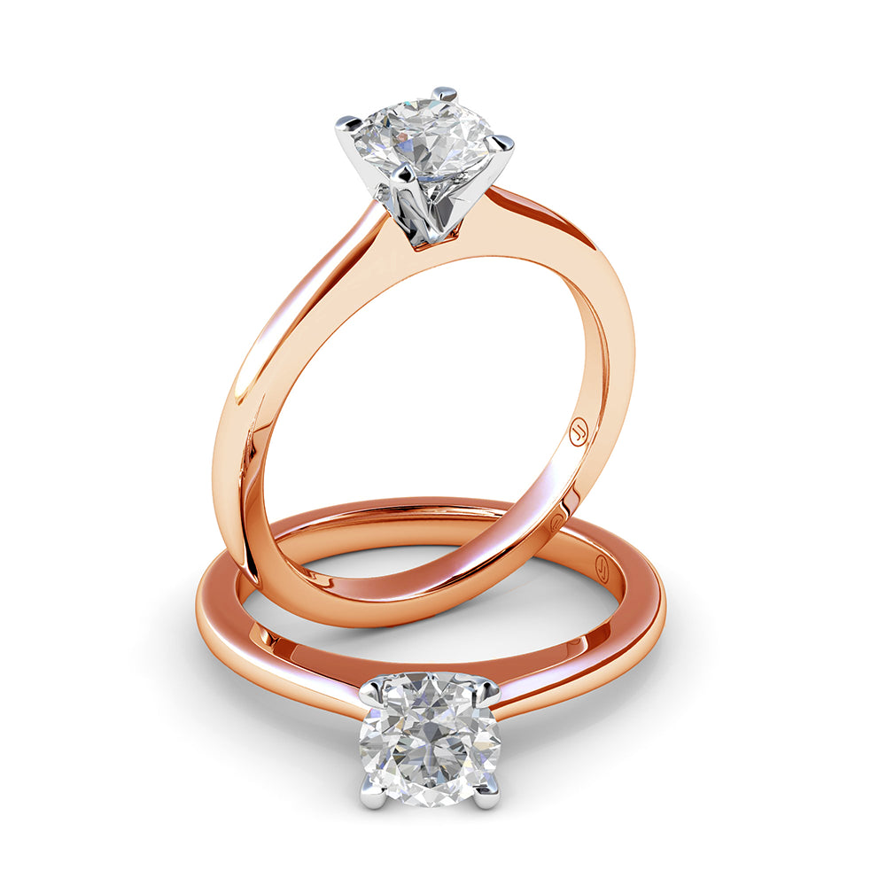 Elsa Four Claw Diamond Solitaire Engagement Ring