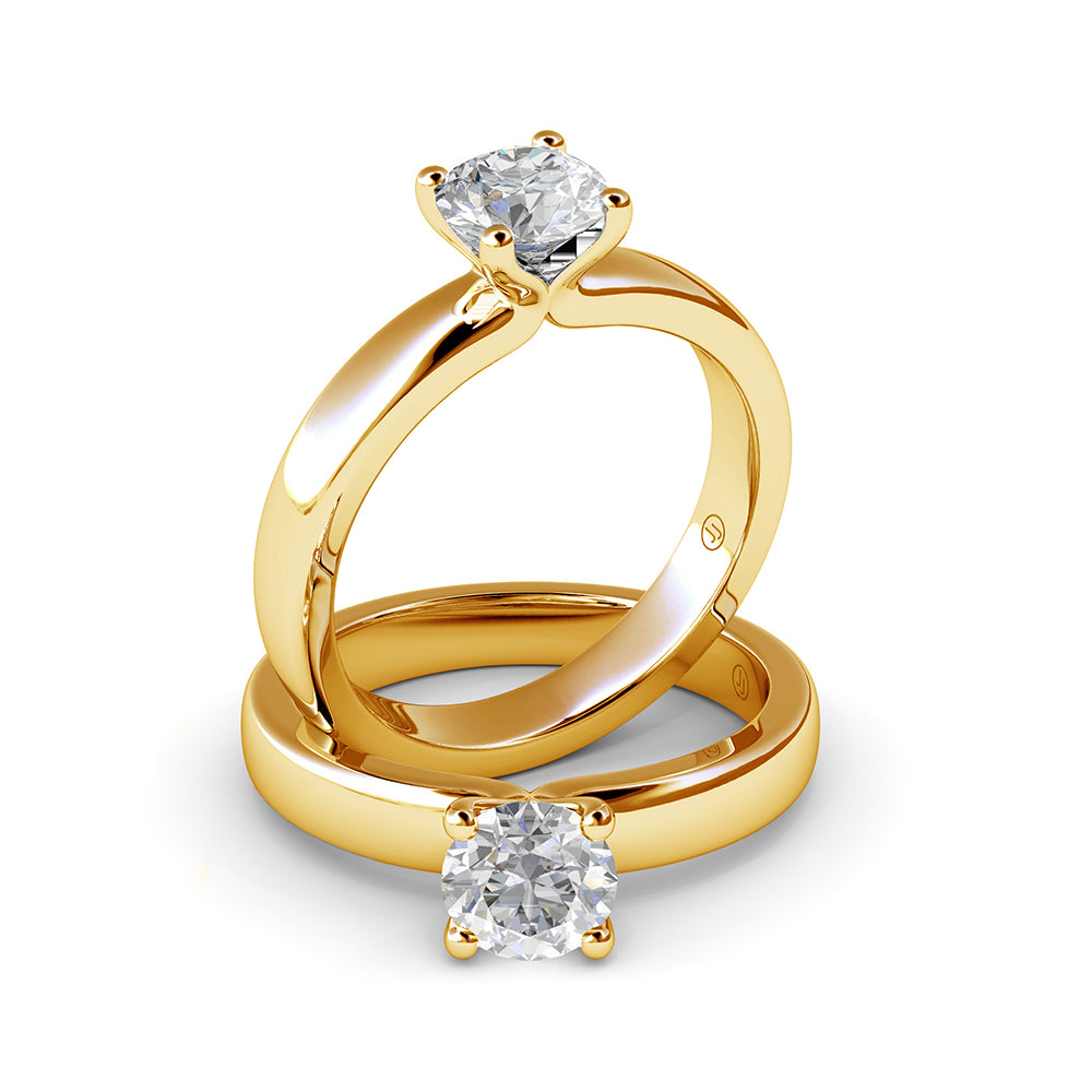 Soraya Four Claw Diamond Solitaire Engagement Ring