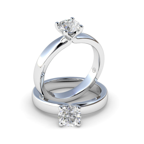 Soraya Four Claw Diamond Solitaire Engagement Ring
