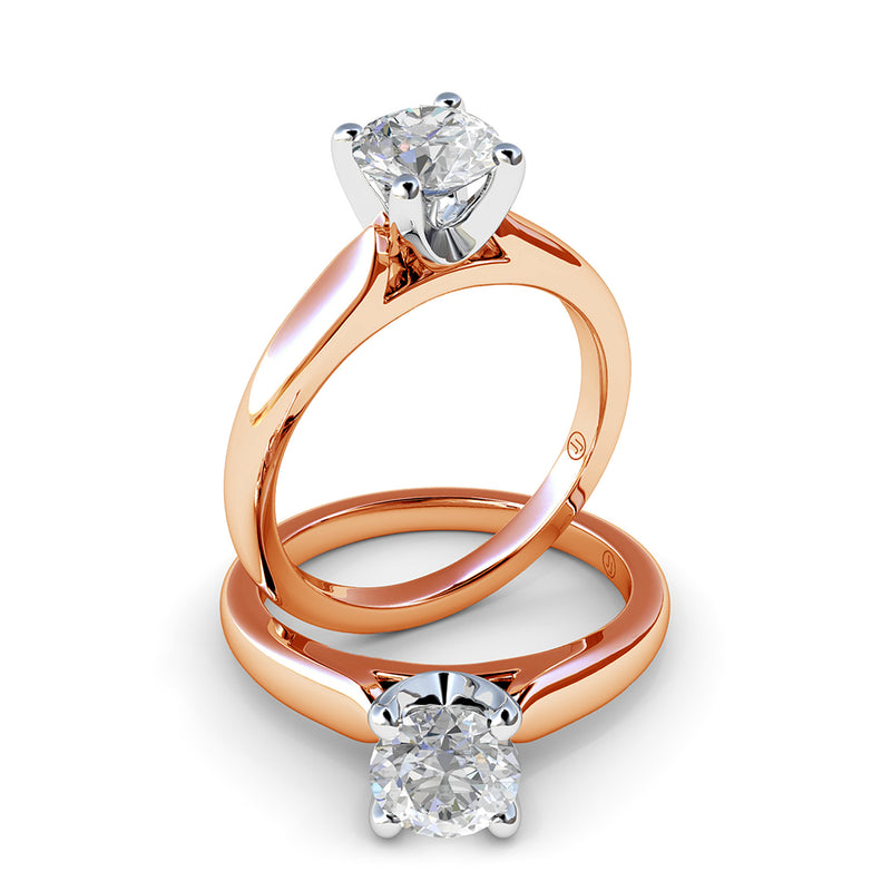 Adriana Four Claw Diamond Solitaire Engagement Ring