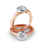 Perla Bezel-Set Diamond Solitaire Engagement Ring