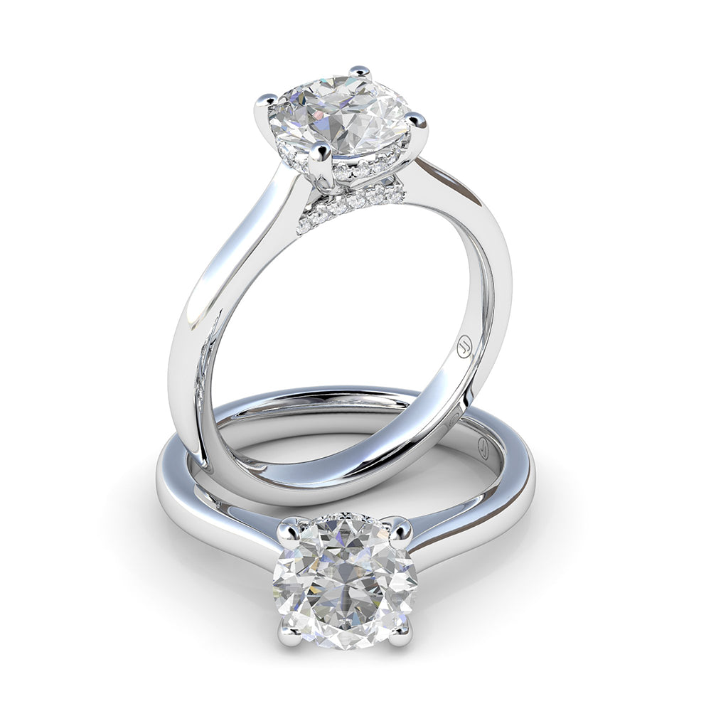 Eve Four Claw Diamond Solitaire Engagement Ring