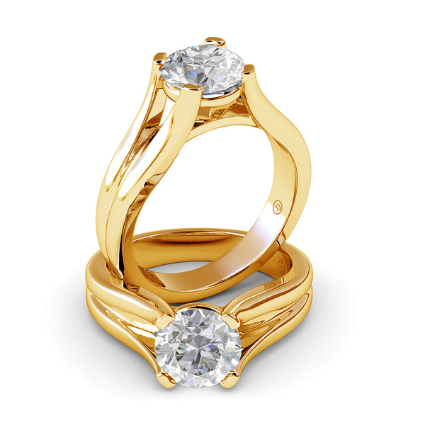 Erdene Six Claw Diamond Solitaire Engagement Ring
