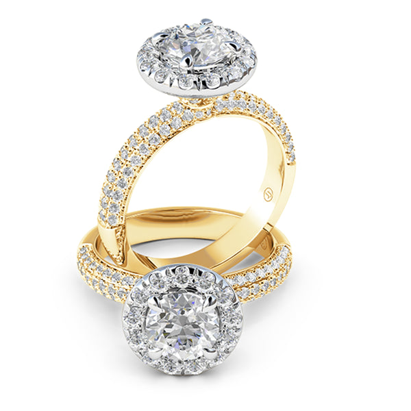 Grace Diamond Halo Engagement Ring