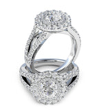 Aphrodite Diamond Double Halo Engagement Ring