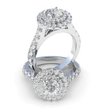 Elana Diamond Double Halo Engagement Ring