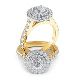 Elana Diamond Double Halo Engagement Ring
