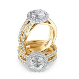 Vanessa Diamond Halo Engagement Ring