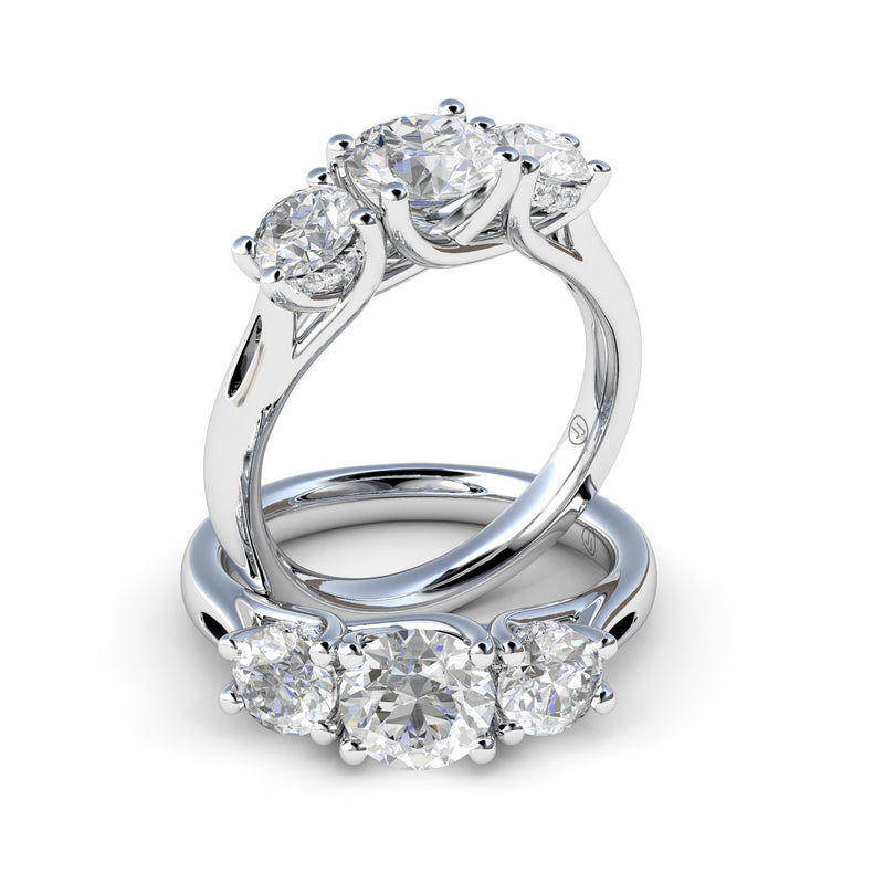 Lilibet Diamond Trilogy Engagement Ring