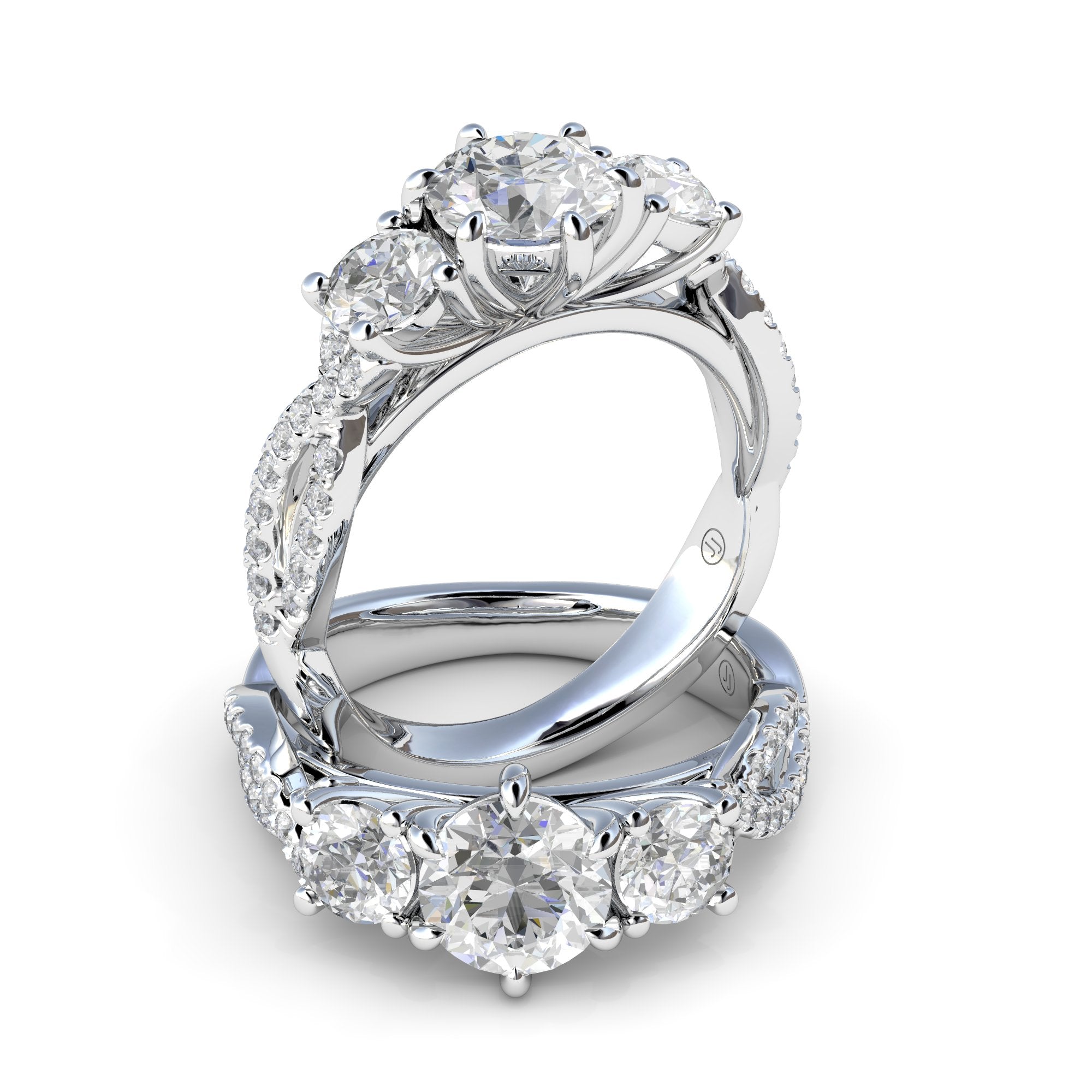 Valentina Diamond Trilogy Engagement Ring