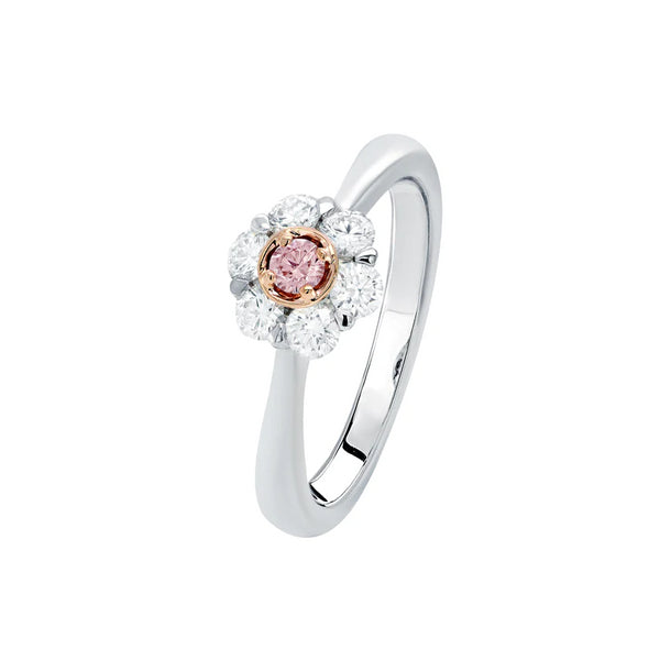 Kimberley Petite Peony Argyle Pink & White Diamond Ring