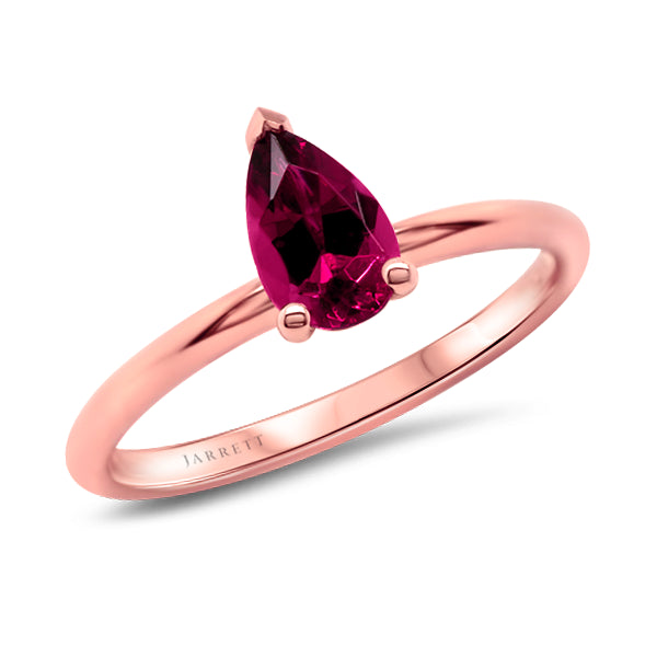 9ct Natural Rubelite Tourmalline Ring