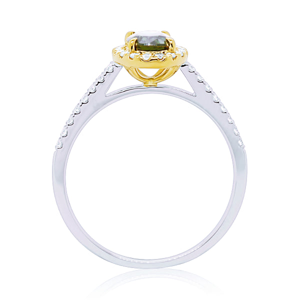 9ct Australian Sapphire & Diamond Ring
