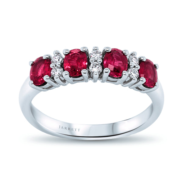 18ct Natural AAA-Grade Ruby & Diamond Ring