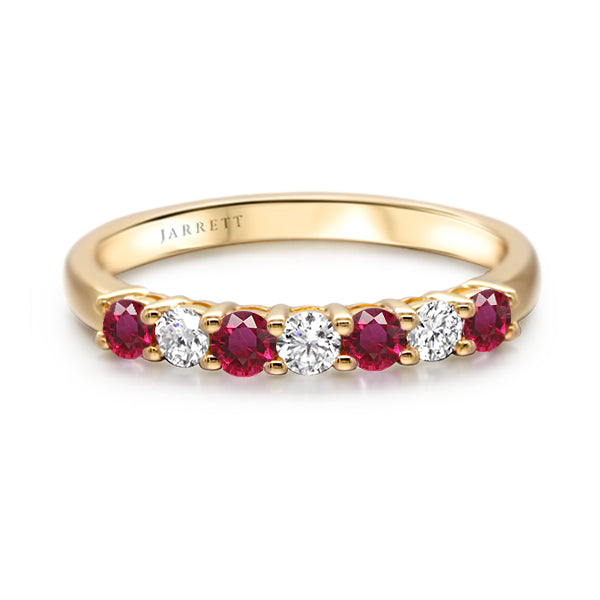 18ct Natural Ruby and Diamond Aura Celebration Ring