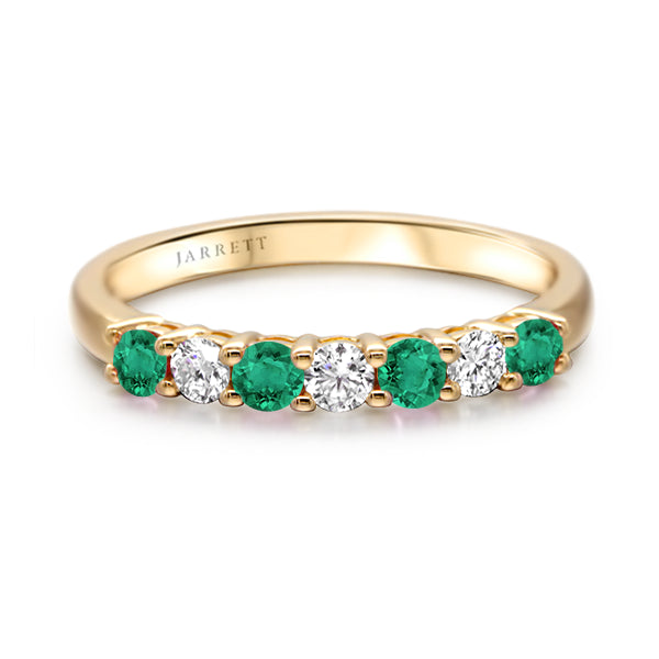18ct Natural Emerald and Diamond Aura Celebration Ring
