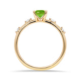 Peridot and Diamond Embers Ring in 9ct Gold