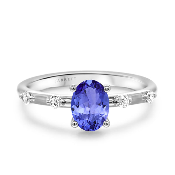 Tanzanite and Diamond Embers Ring in 9ct Gold