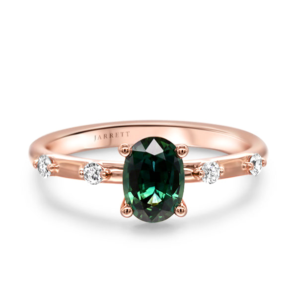 Australian Sapphire and Diamond Embers Ring in 9ct Gold