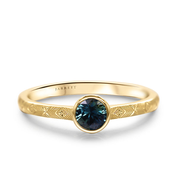 Australian Sapphire Solo Stacking Ring in 9ct Gold