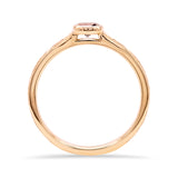 Morganite Solo Stacking Ring in 9ct Gold
