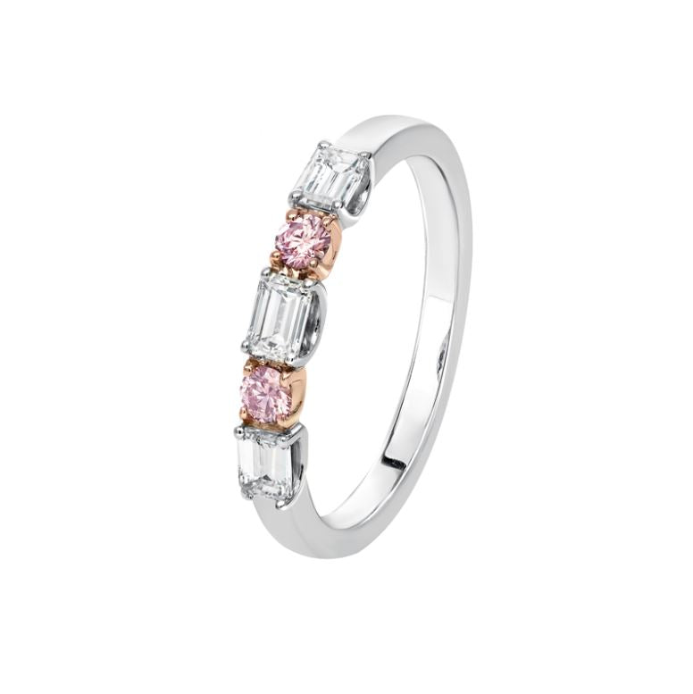KIMBERLEY Harriet Argyle Pink & White Diamond Band