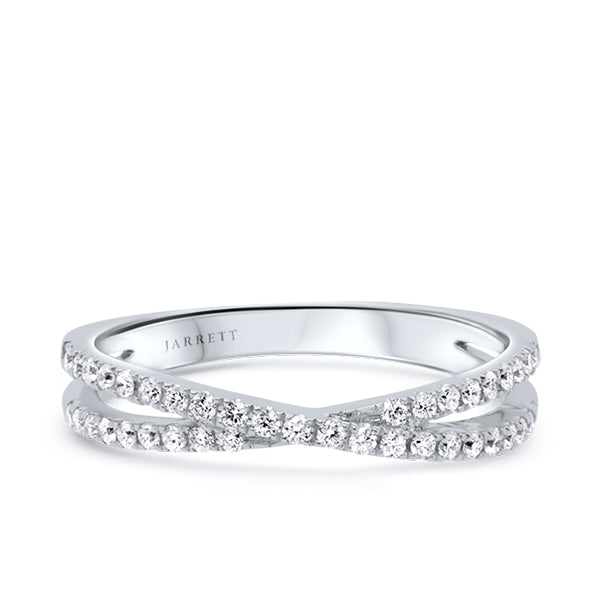 9ct 40-Diamond 0.30cts Cross-Over Band