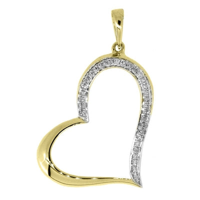 Melting Heart Diamond Pendant