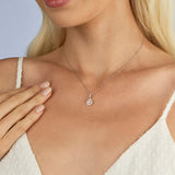BLUSH Penelope Argyle Pink & White Diamond Necklace