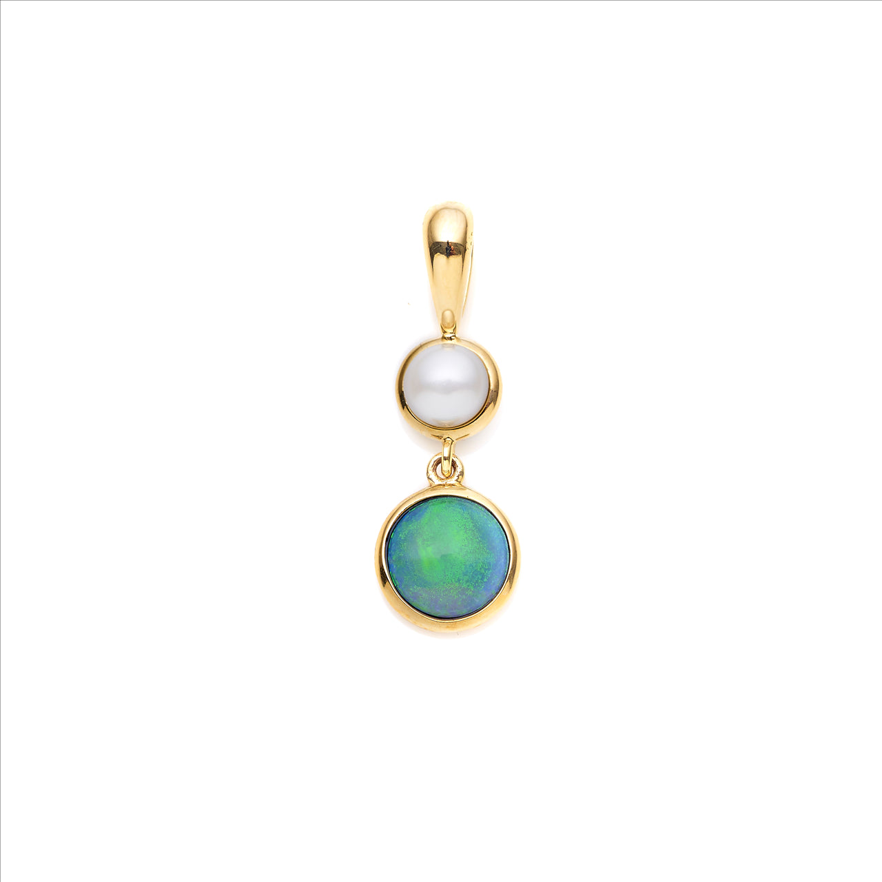 IKECHO Freshwater Pearl The Florence Pendant in 9ct Gold