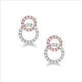 BLUSH Melody Argyle Pink Diamond Earrings