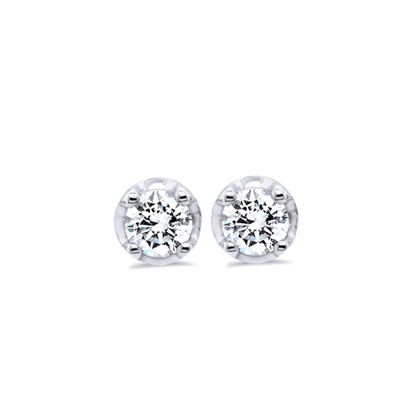 9ct Claw-Set 0.30ct Diamond Solitaire Studs