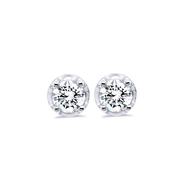 9ct Claw-Set 0.40ct Diamond Solitaire Studs
