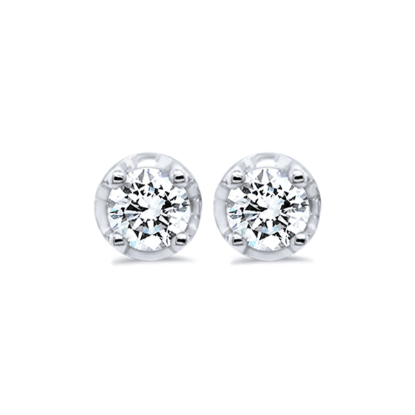 9ct Claw-Set 0.50ct Diamond Solitaire Studs