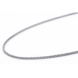 Light Wheat-link Chain in 9ct White Gold