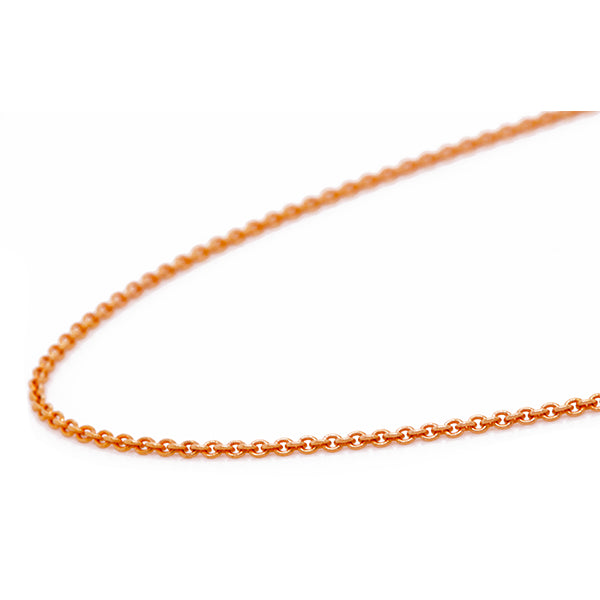 Light Cable Chain Necklace in 9ct Rose Gold