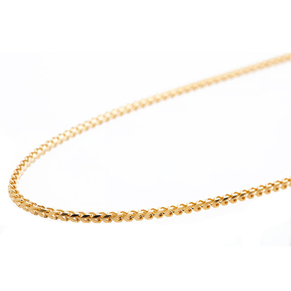 18ct Yellow Gold 1.1mm Solid Franco Chain