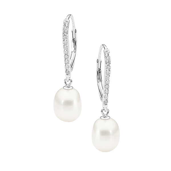 Ikecho Eliza Freshwater Pearl Earrings
