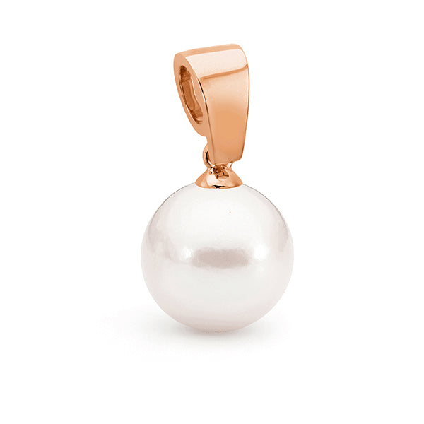 IKECHO 9ct-Y White 14-14.5mm Round Edison Pearl Pendant
