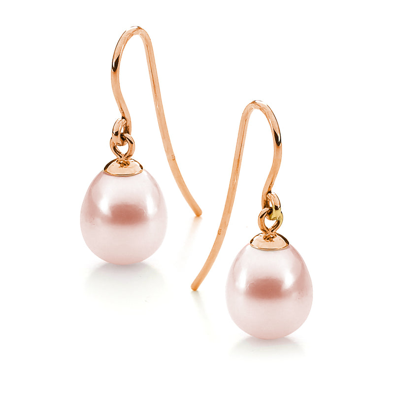 14k Rose Gold Custom Floral Pearl Earrings #103656 - Seattle Bellevue |  Joseph Jewelry