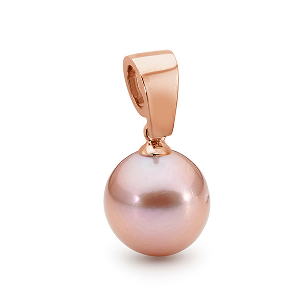 IKECHO Edison Freshwater The Balon D'or Pendant in 9ct Rose Gold