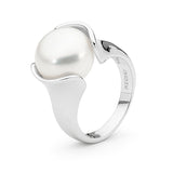 Ikecho Silver Odyssey Freshwater Pearl Ring